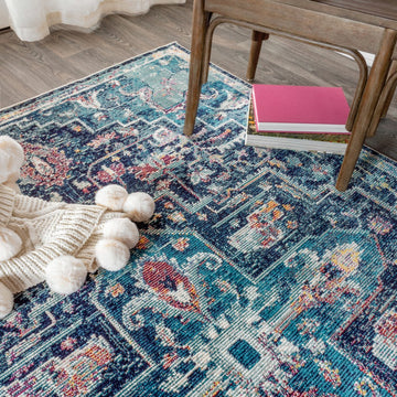 Zafra Vintage Medallion Area Rug